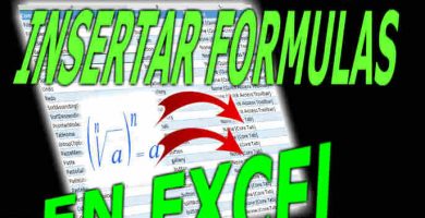 Insertar Formulas en Excel