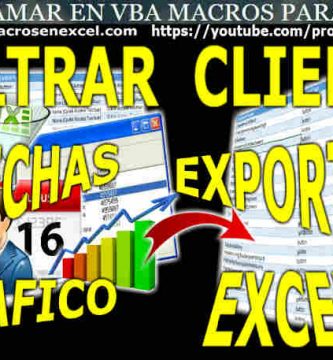 Filtrar Excel Fechas Grafico Generar Reporte Exportar Excel