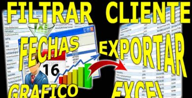 Filtrar Excel Fechas Grafico Generar Reporte Exportar Excel
