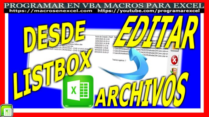 Renombrar archivos ficheros con macros