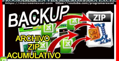 Backup Excel Zip Comprimido Aumulativo