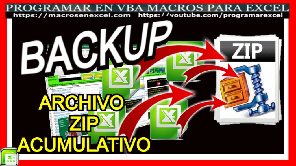 Backup Excel Zip Comprimido Aumulativo