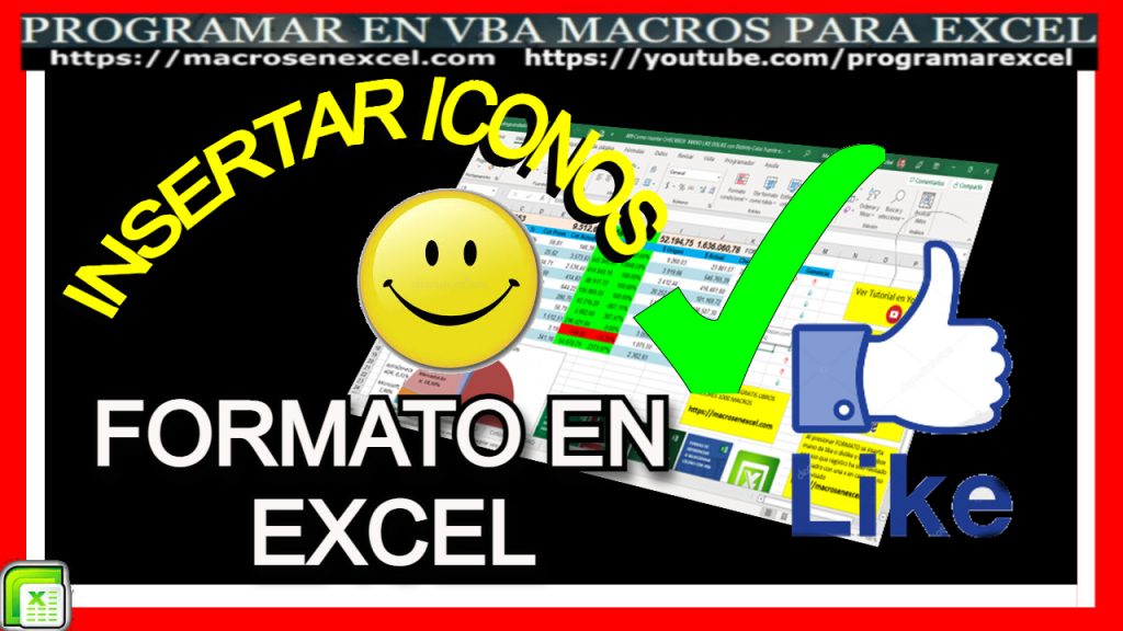 Inserta Iconos en Excel automaticamnete formato